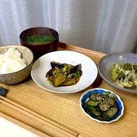 茄子の甘辛炒め定食| pontalさん