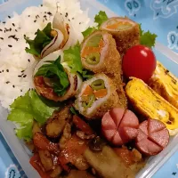 きんぴらごぼう豚巻きフライ弁当|yayoi.Kさん