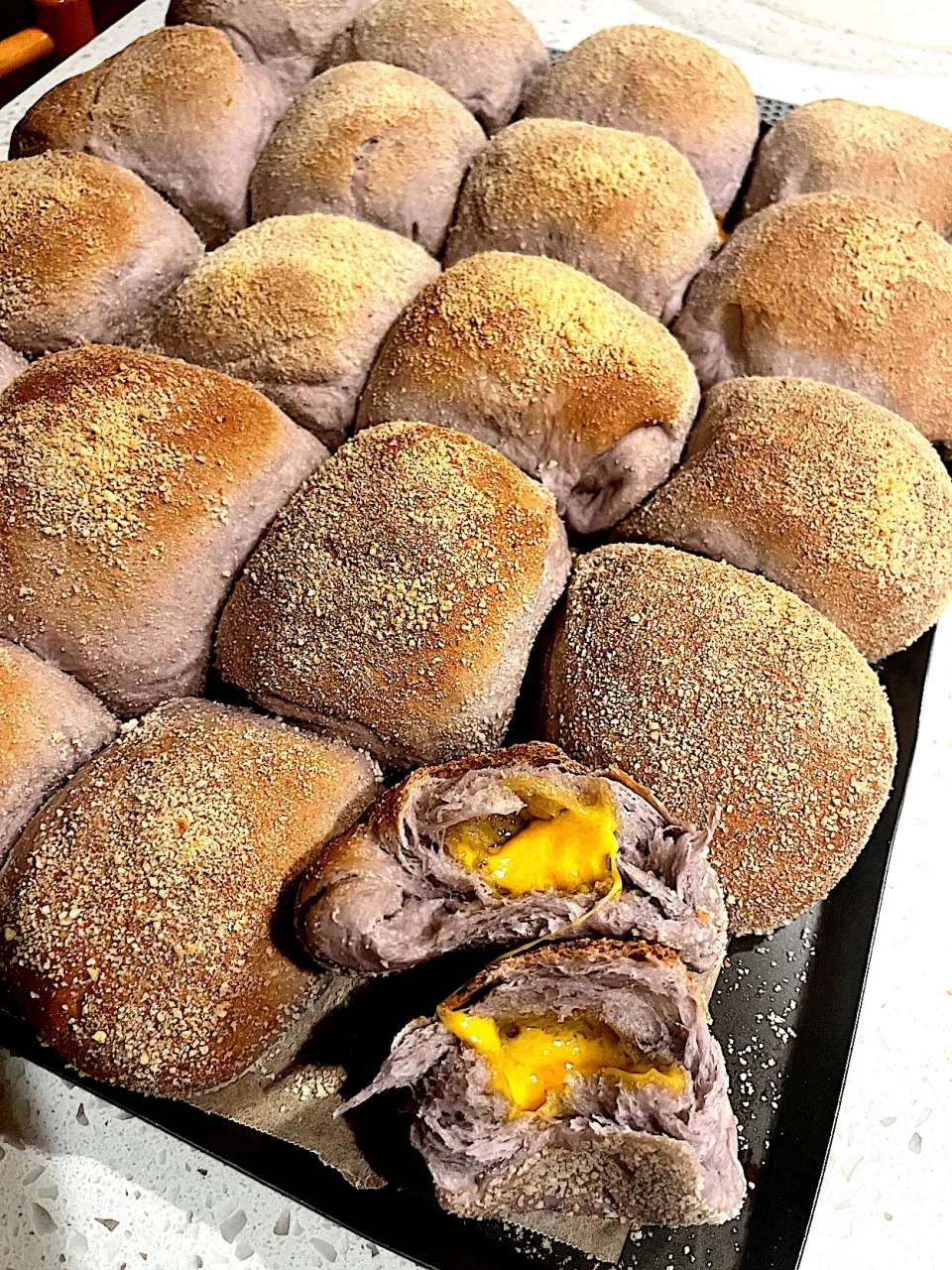 Ube Pandesal with cheese|🌺IAnneさん