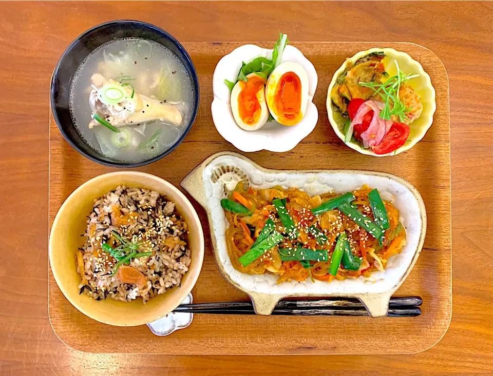 チャプチェのおぼんごはん|すずさん