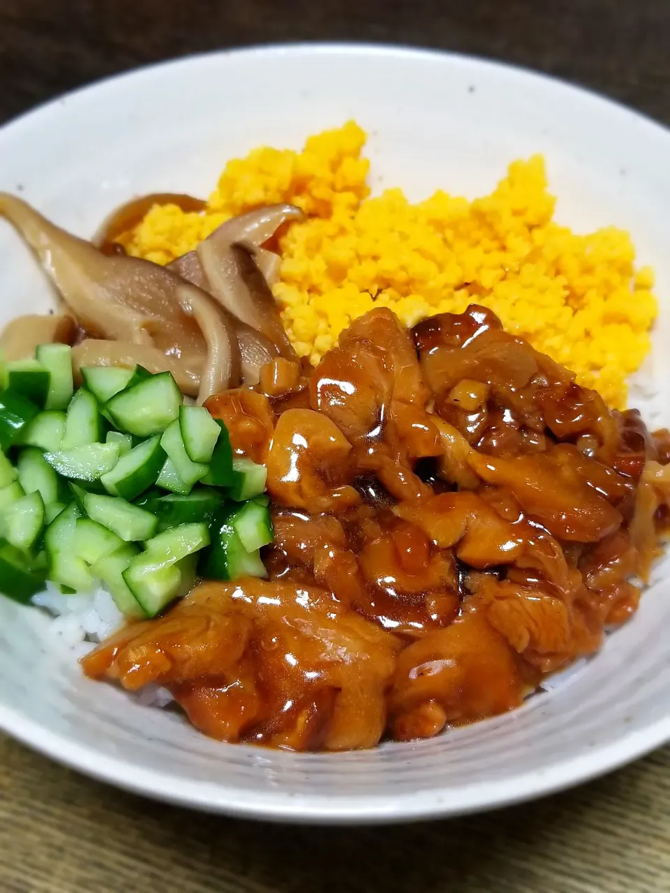 パパ仕上げ👨照り焼きチキン丼|ぱんだのままんさん