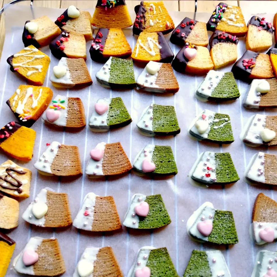 末娘と作るバレンタイン バウムラスク|めぐさん