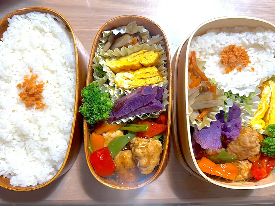 鶏の甘酢あん弁当🍱|ふみふみさん