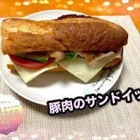 豚肉のサンドイッチ🥪|めっちいさん