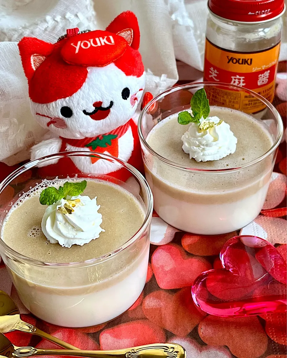 YOUKIに恋するバレンタイン2025❤️ごまのブランマンジェ|あゆさん