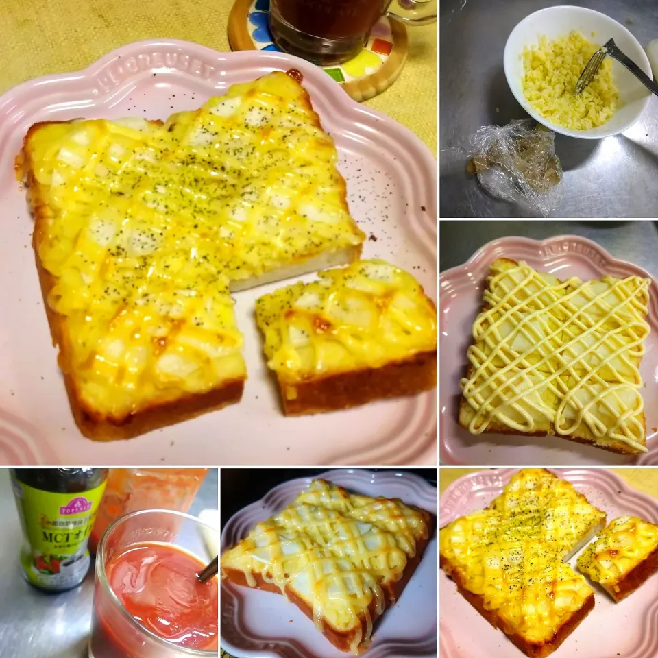 たくあんマヨポテトースト|うたかた。さん