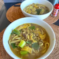 夫が作るカレーうどん| らぴすらずり(らぴ)さん