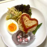 バレンタインの豆腐ハンバーグ|晏如さん