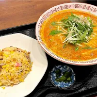 白担々麺＋ミニ炒飯🍜＠永楽