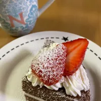 バレンタインチョコケーキ💘|｡:.ﾟஐ⋆*HIRAMA｡:.ﾟஐ⋆*さん