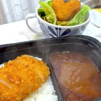 バレンタイン♡カレー🍛&サラダ🥗|🐧ペンギン2さん