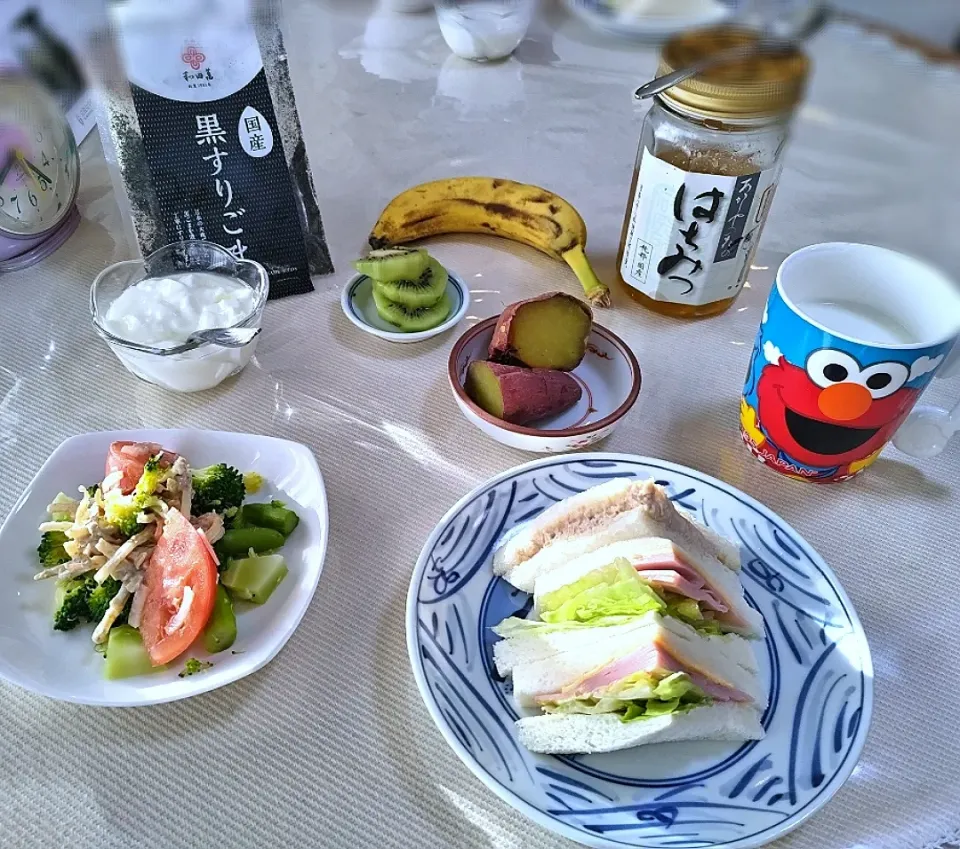 今朝のじーさん飯|ぶりさんさん