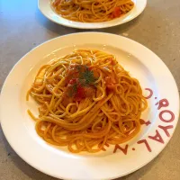 トマト🍅と蟹のクリームパスタ🍝！|Mayumiさん