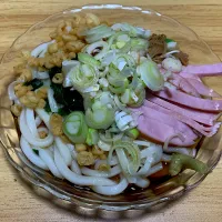 ぶっ掛けニラうどん| 料理好きなじいさまさん