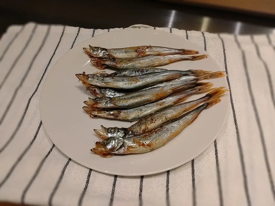 ついでにオーブンでししゃも焼き|みりさん