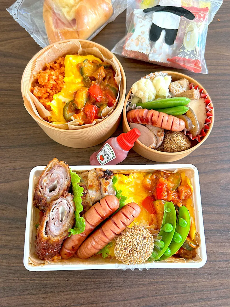 オムライスとラタトイユ弁当🎵|やっちさん