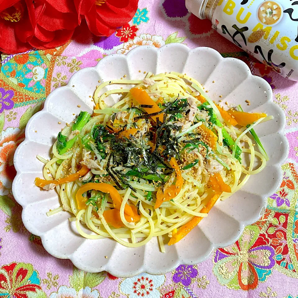ツナと水菜の和風パスタ✨|ringonamaさん