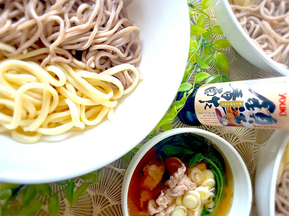 もっちもち〜田舎肉つけ蕎麦饂飩|U・x・Uchokoさん
