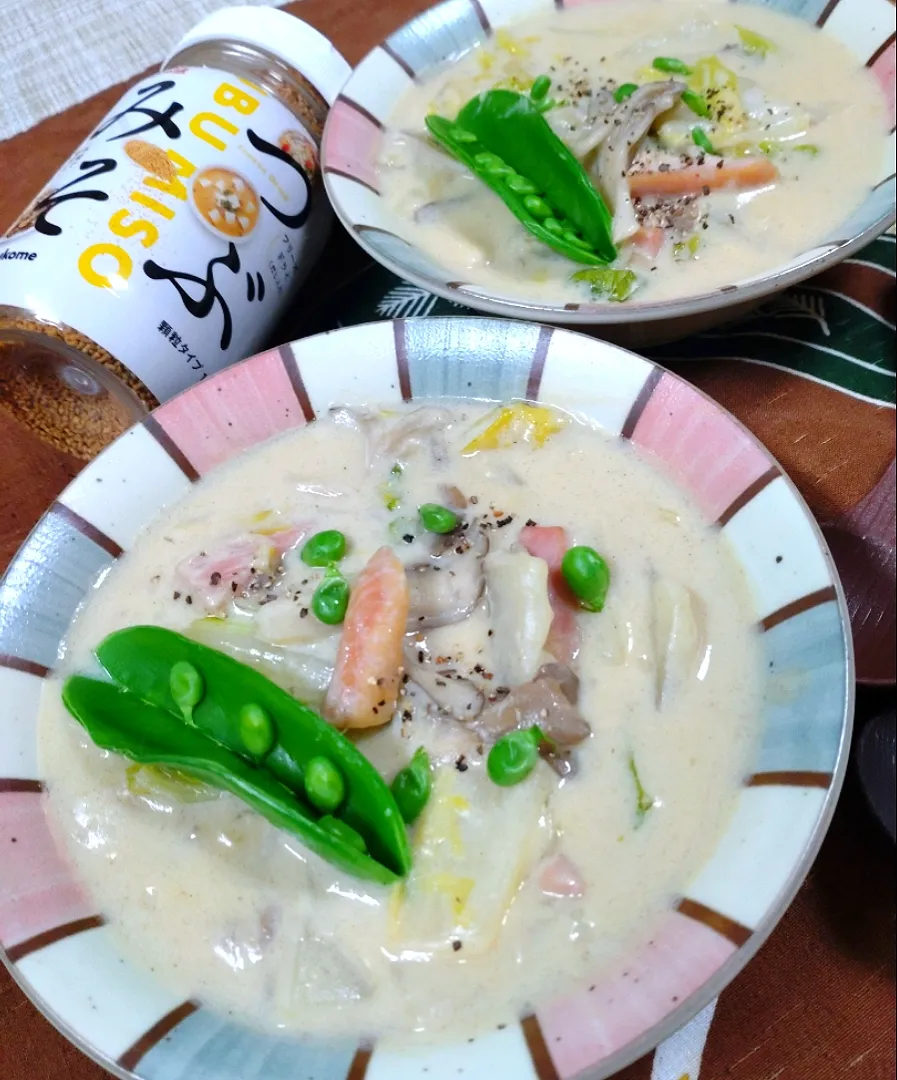 つぶみそde白菜とベーコンのクリーム煮|cherry🍒さん