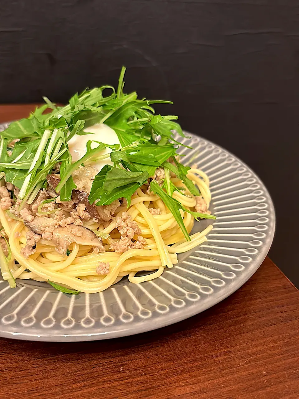 にんべんだし×和風ひき肉パスタ|SALLYさん