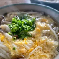 休日のお昼は麺　かき玉うどん|akiさん