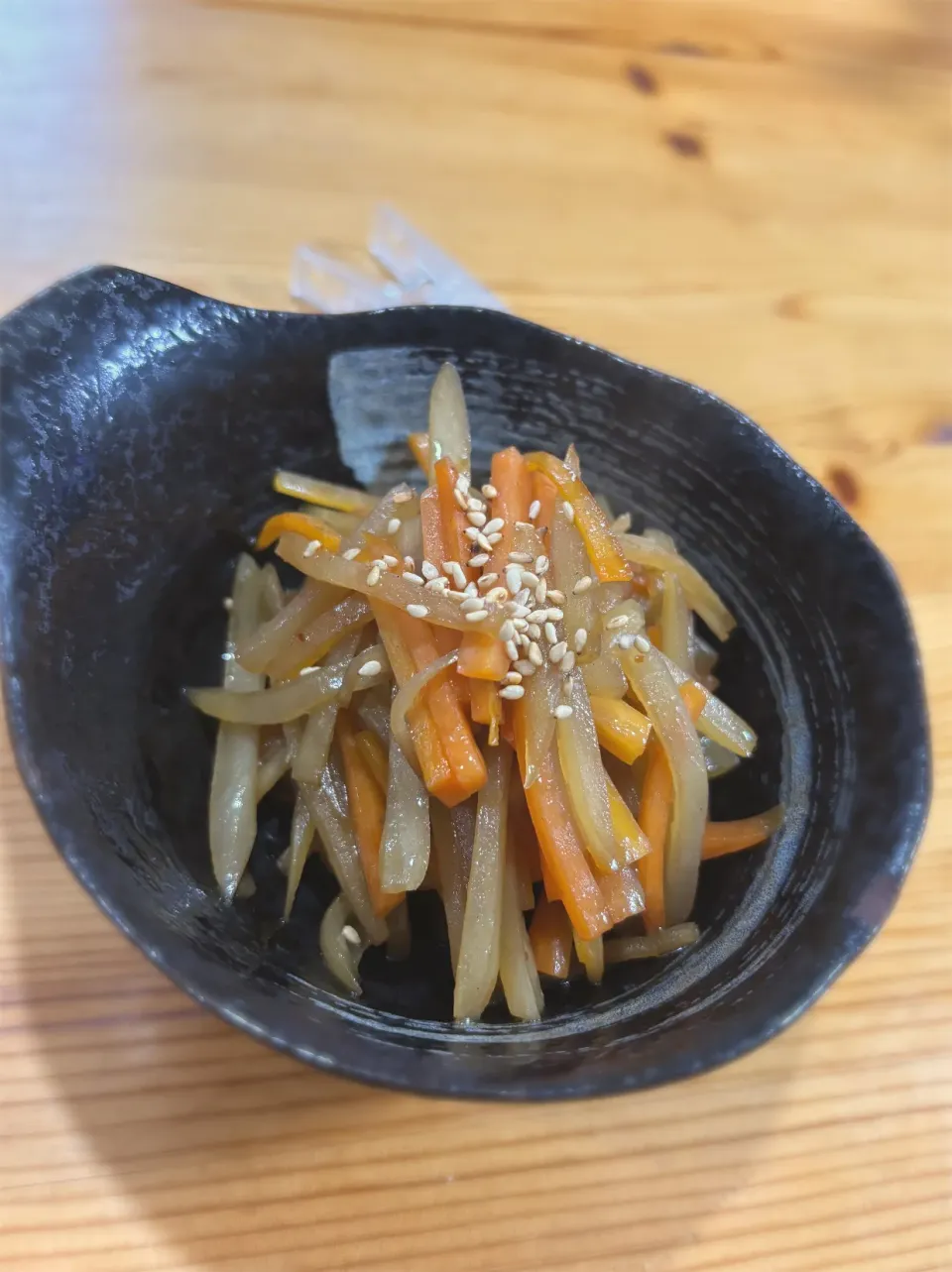 ヤーコンとにんじんのきんぴら|ばあさへさん