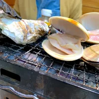 牡蠣と蛤の浜焼き|Harukoさん