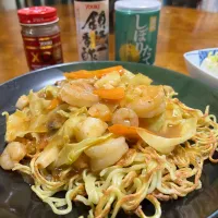 海鮮あんかけ焼きそば|さんだーさん