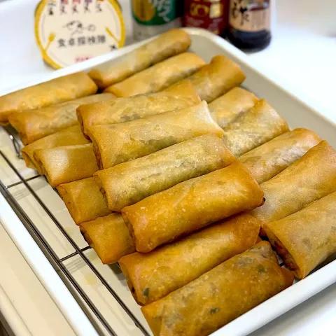「ＸＯ醤」を使ってみたSnapdishの料理・レシピ写真:由美さんの料理 春巻きいっぱーい！！いつもの我が家の春巻きにXO醬
