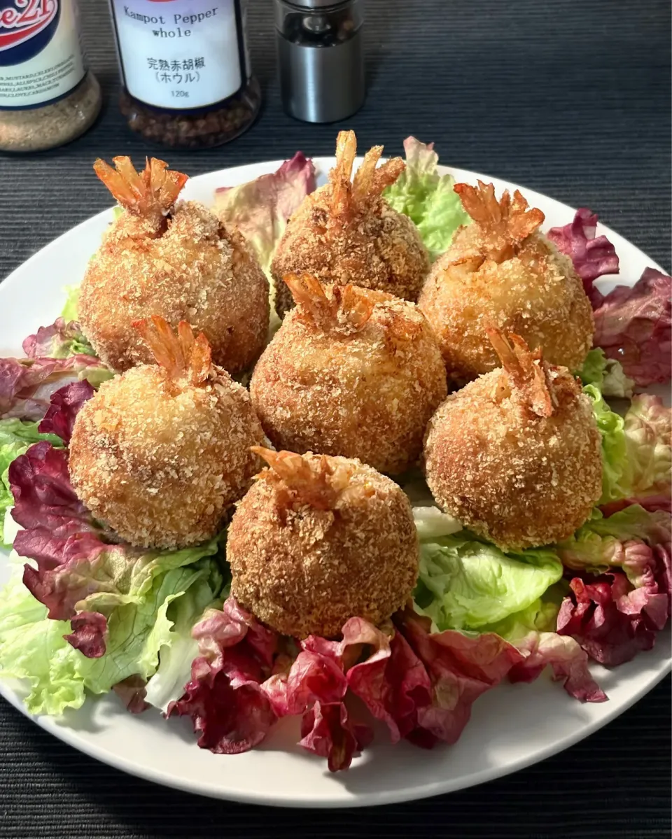 まる(丸大豆)さんの料理 まんまる海老カツ|まる(丸大豆)さん