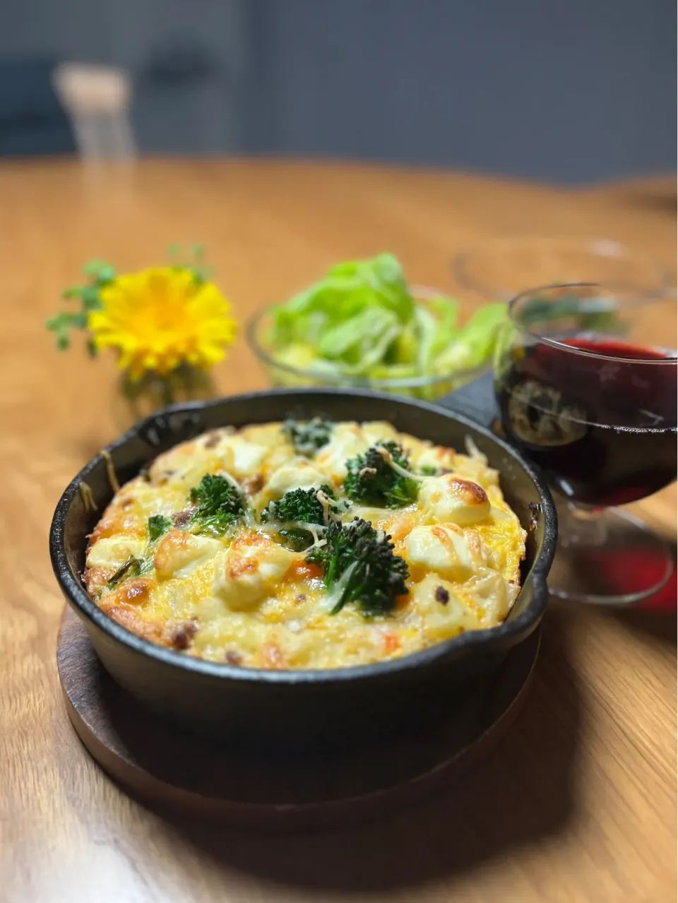 2/16の夕食　野菜たっぷりオムレツ|yoneさん
