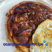 パンケーキと目玉焼き|osanpowankoさん