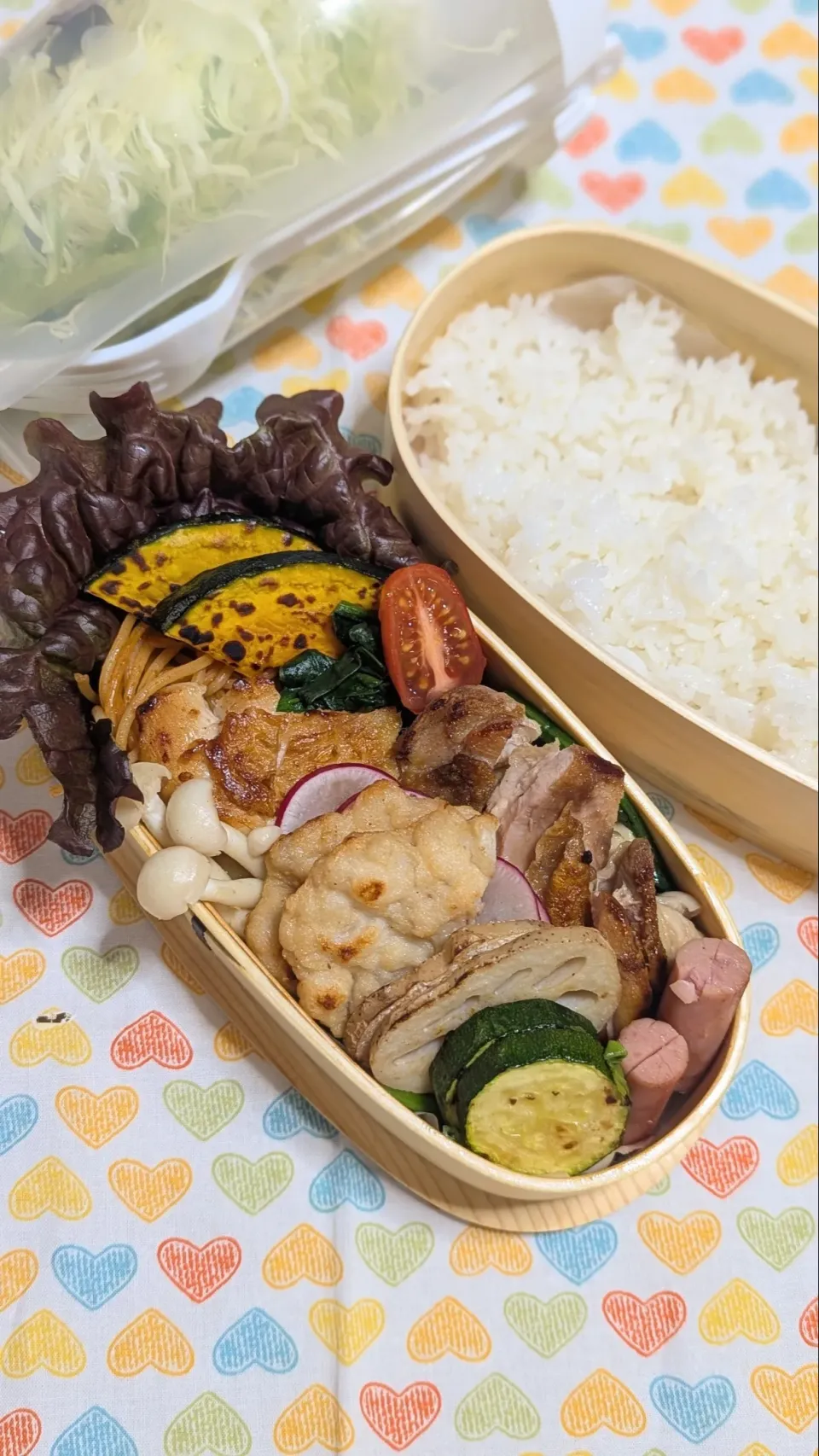 本日のお弁当〜チキンガーリックステーキ弁当|f.1125beさん