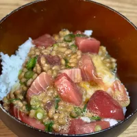 ☆まぐろ納豆丼|まぁたんさん