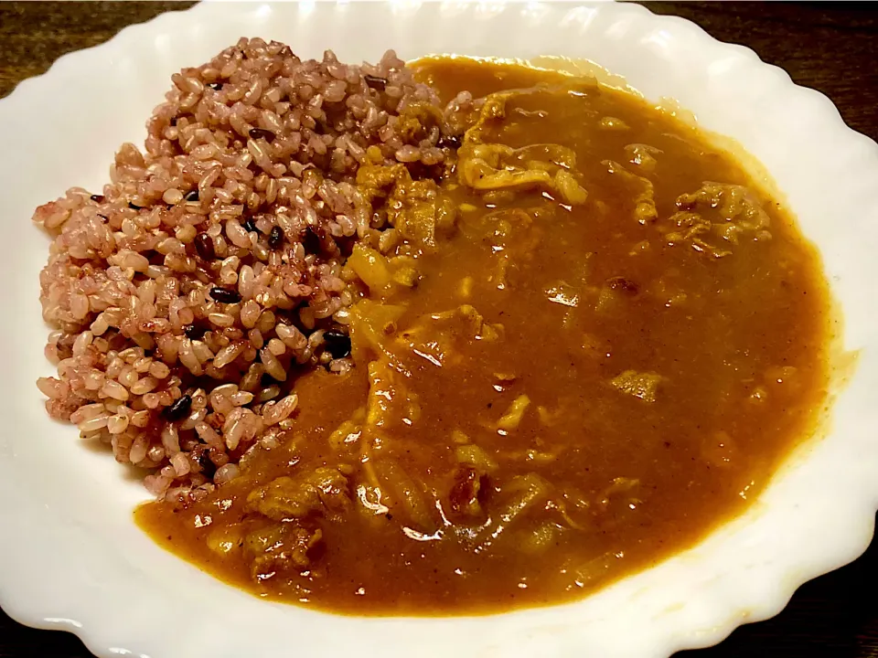 古代米&玄米で牛すじカレー|mottoさん