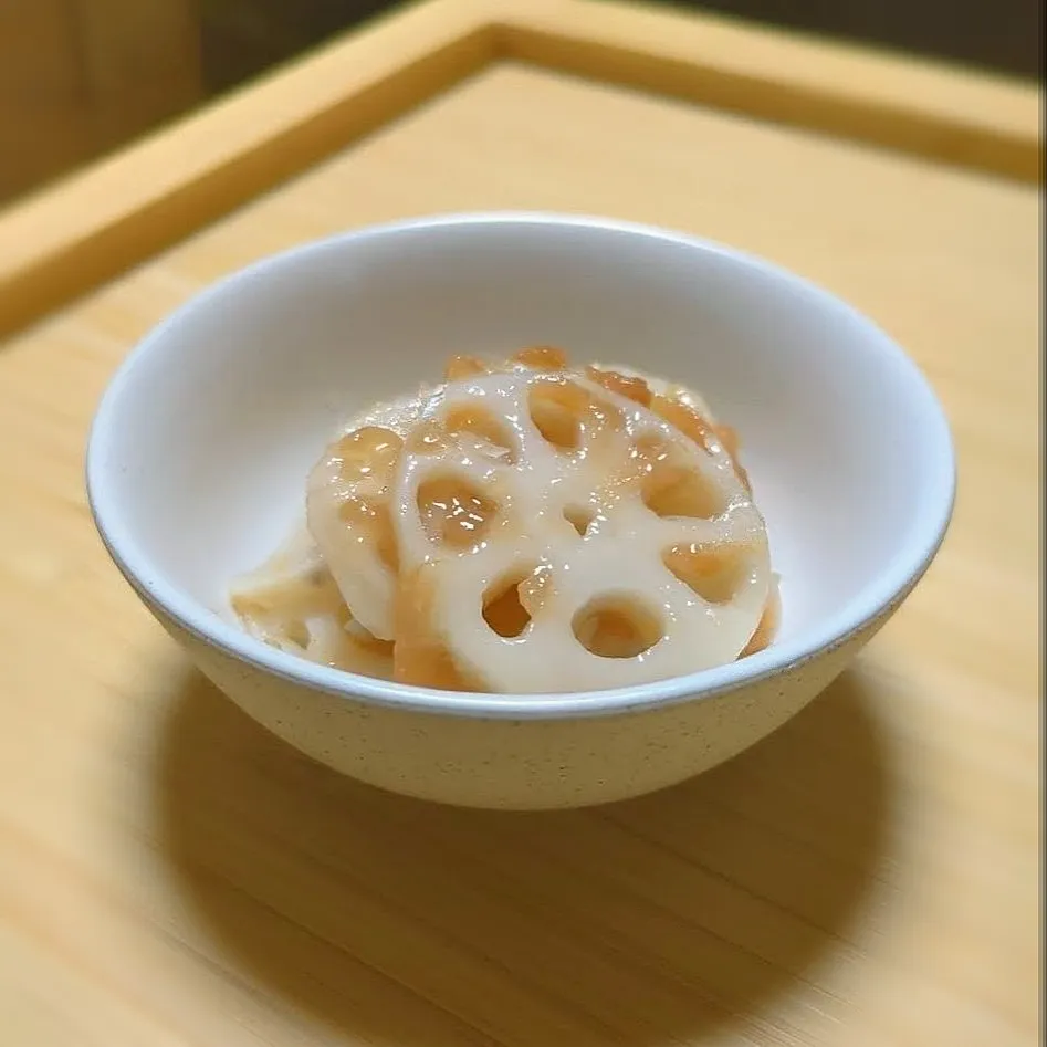 れんこんの梅和え|森のごはん屋さんさん