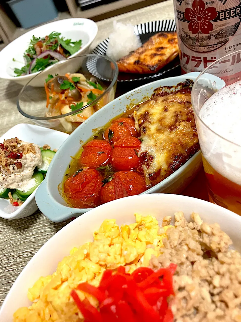 何でも食べる晩御飯😂|こもず♪さん