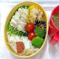 豆苗の豚バラ巻き弁当|ゆっきーさん