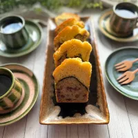 米粉のあんこと抹茶のパウンドケーキ