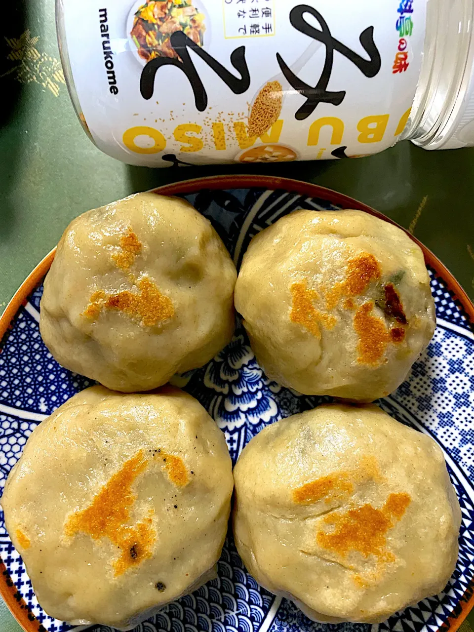 大根葉粒みそ使いお焼き|ミキさん