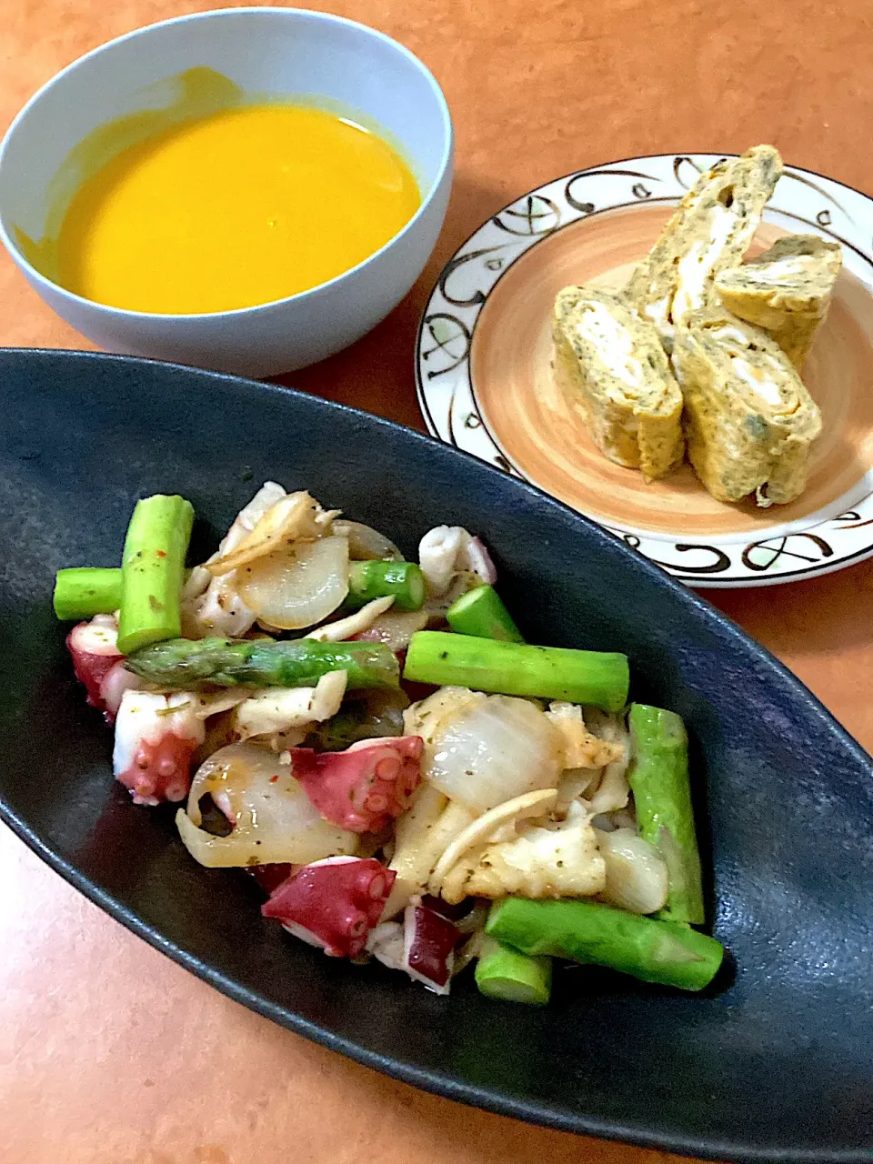 たことアスパラのペペロンチーノ🌶️|tamamurasakiさん