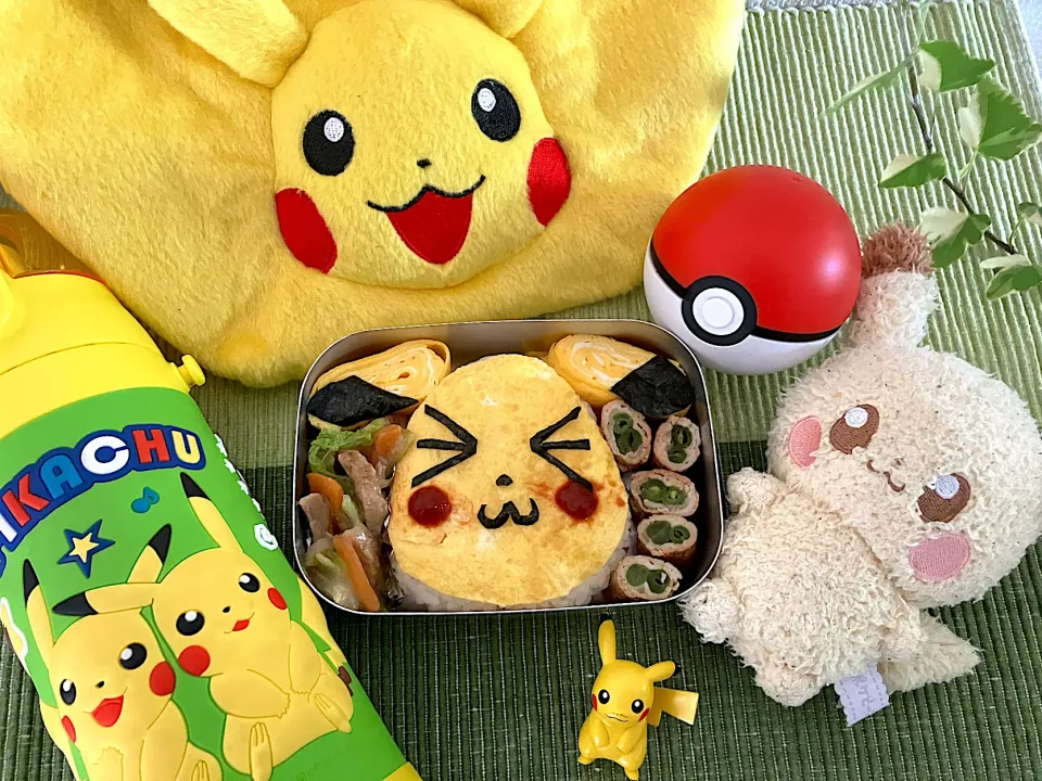 ＊べびたん年長さんお弁当🍱＊大好きなピカチュウでお誕生日のお弁当🎉＊|＊抹茶＊さん