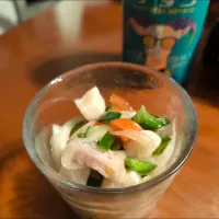 カンパチのセビーチェ Amberjack Ceviche|Funky Chefさん