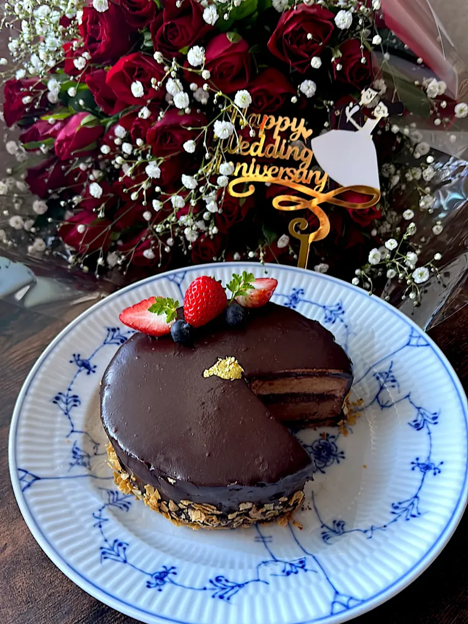チョコレートムースケーキ ~結婚記念日|とんちんさん
