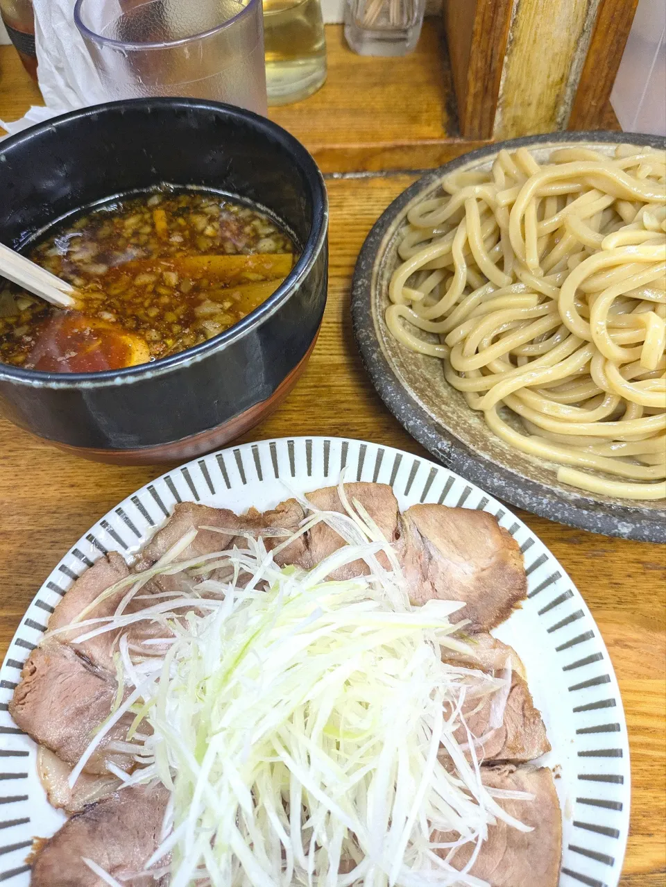 ねぎチャーシューつけ麺|クークマさん