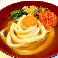 手打ち極太麺でビピンパうどん|マニラ男さん