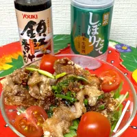 鎮江香酢の入った油淋豚サラダ|eatさん