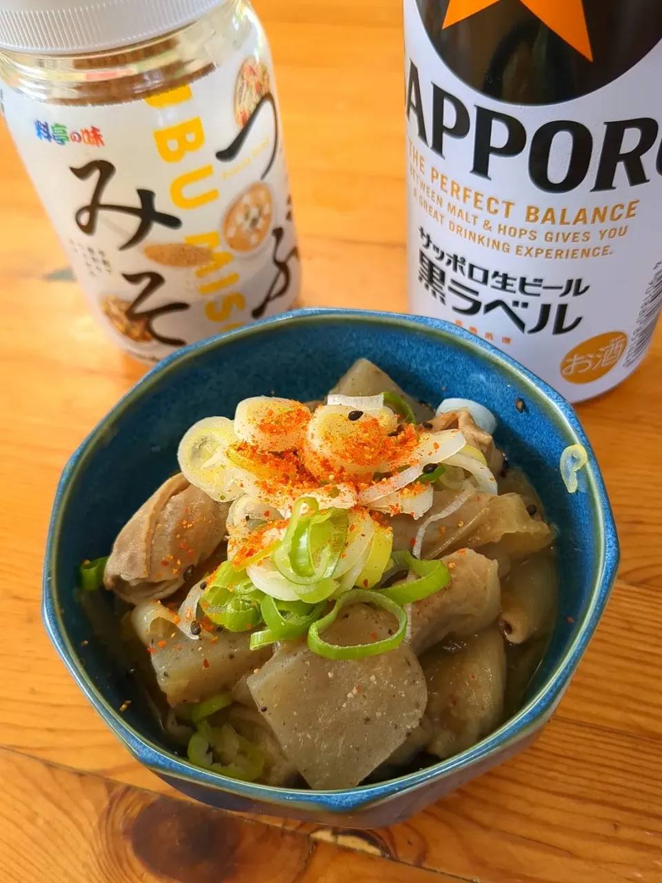 つぶみそでもつ煮込み🍲|まゆめろさん