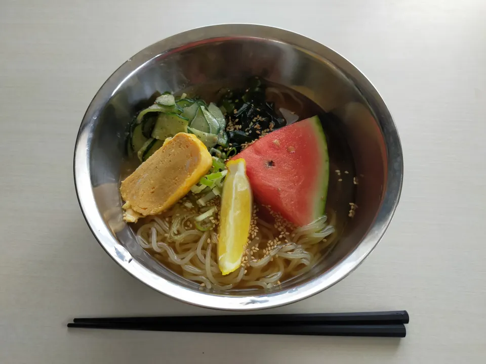 夏に作って食べた冷麺|justice🍎IWATE🍎さん