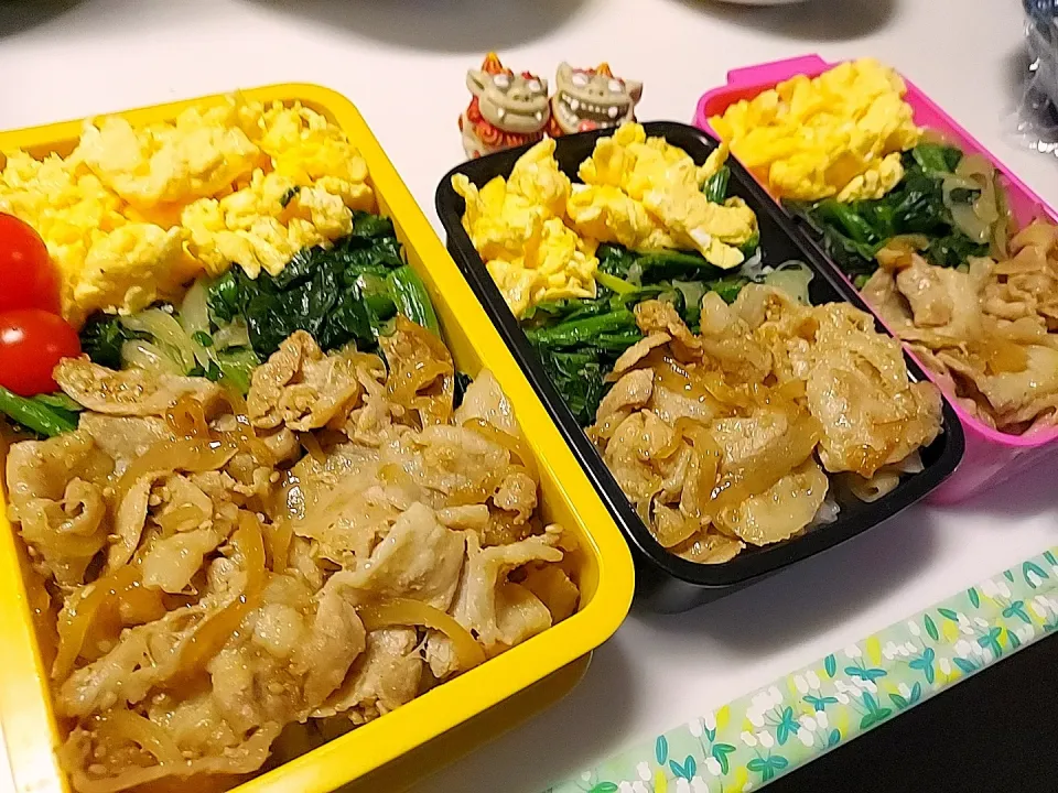 夫弁当､娘弁当､私弁当|みどりさん